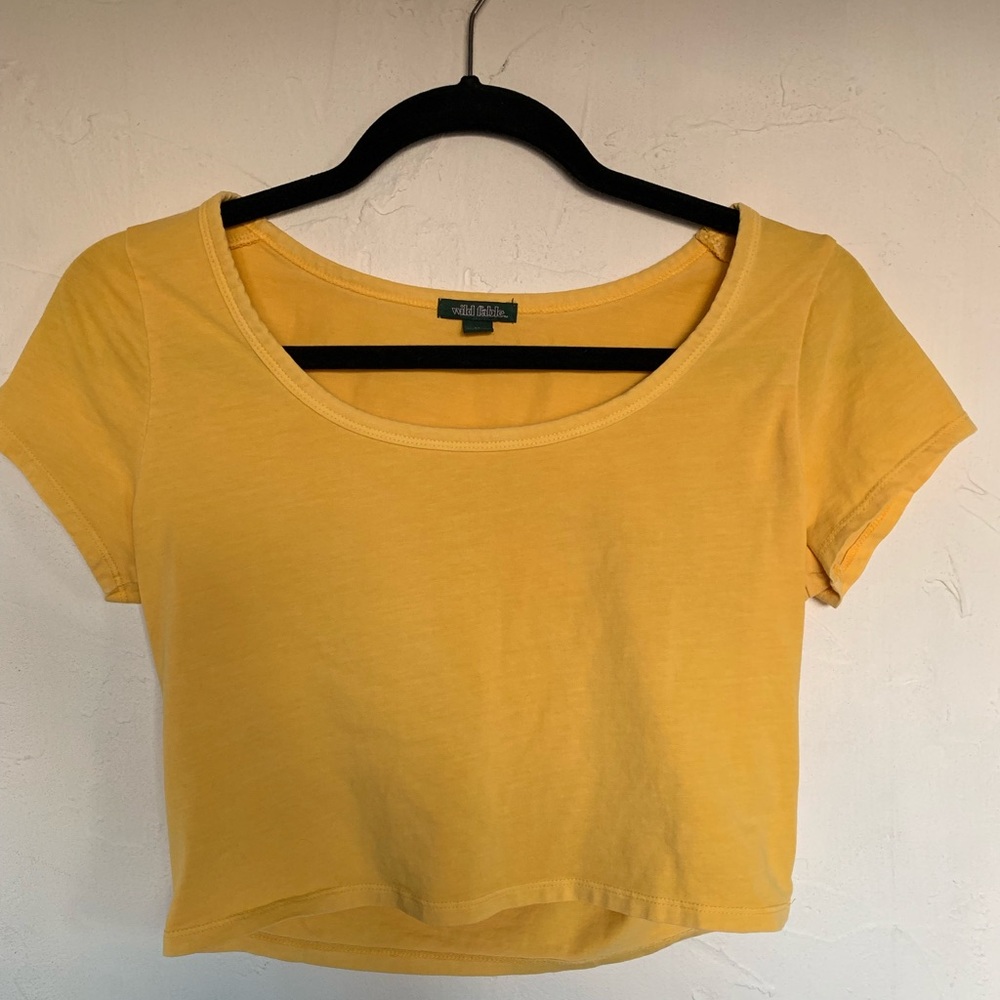 Yellow Crop Top